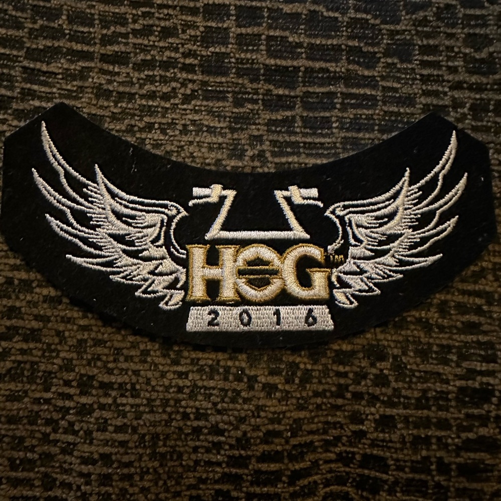 Skeleton Biker Embroidered Patch - image 7